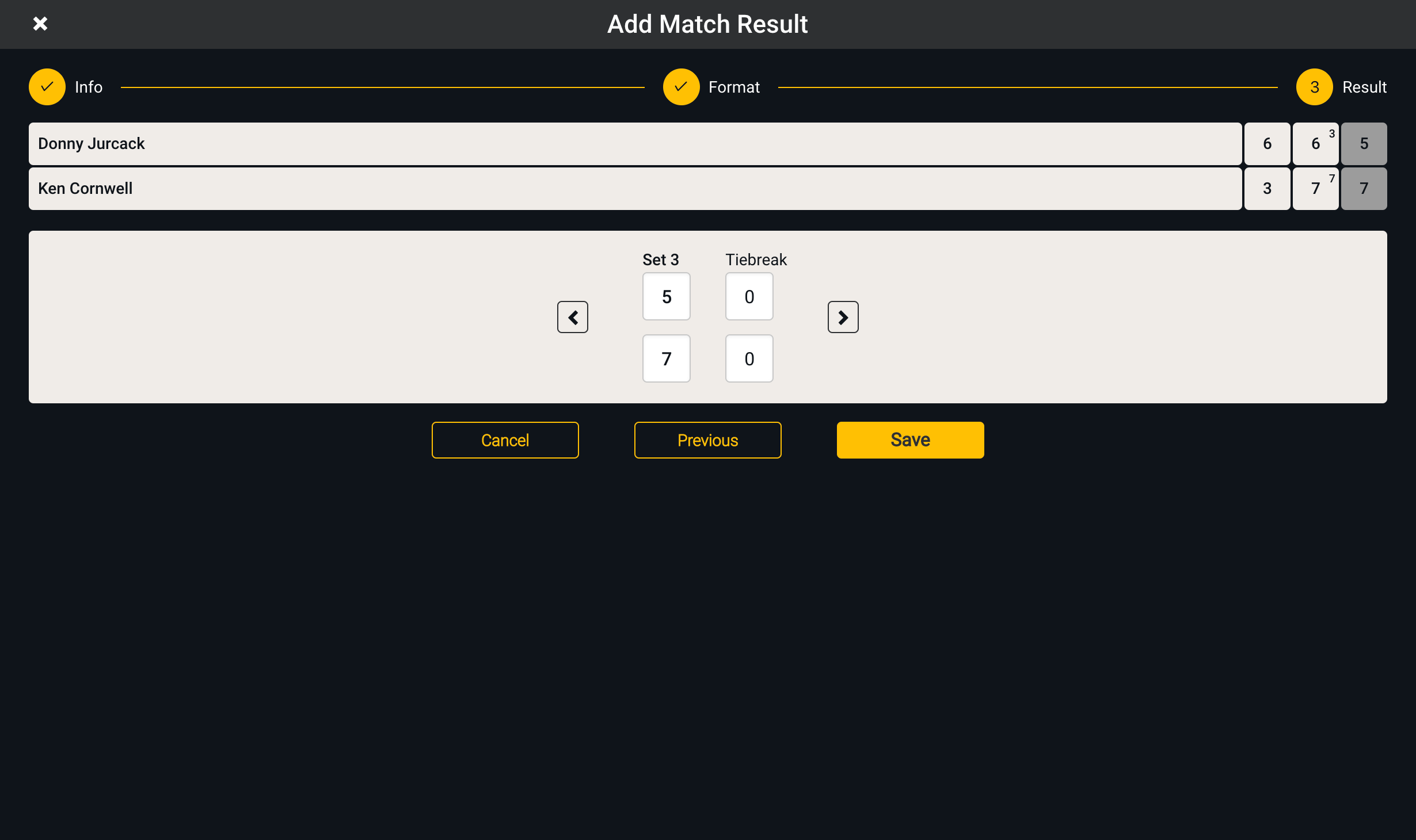 Add Match Step 3
