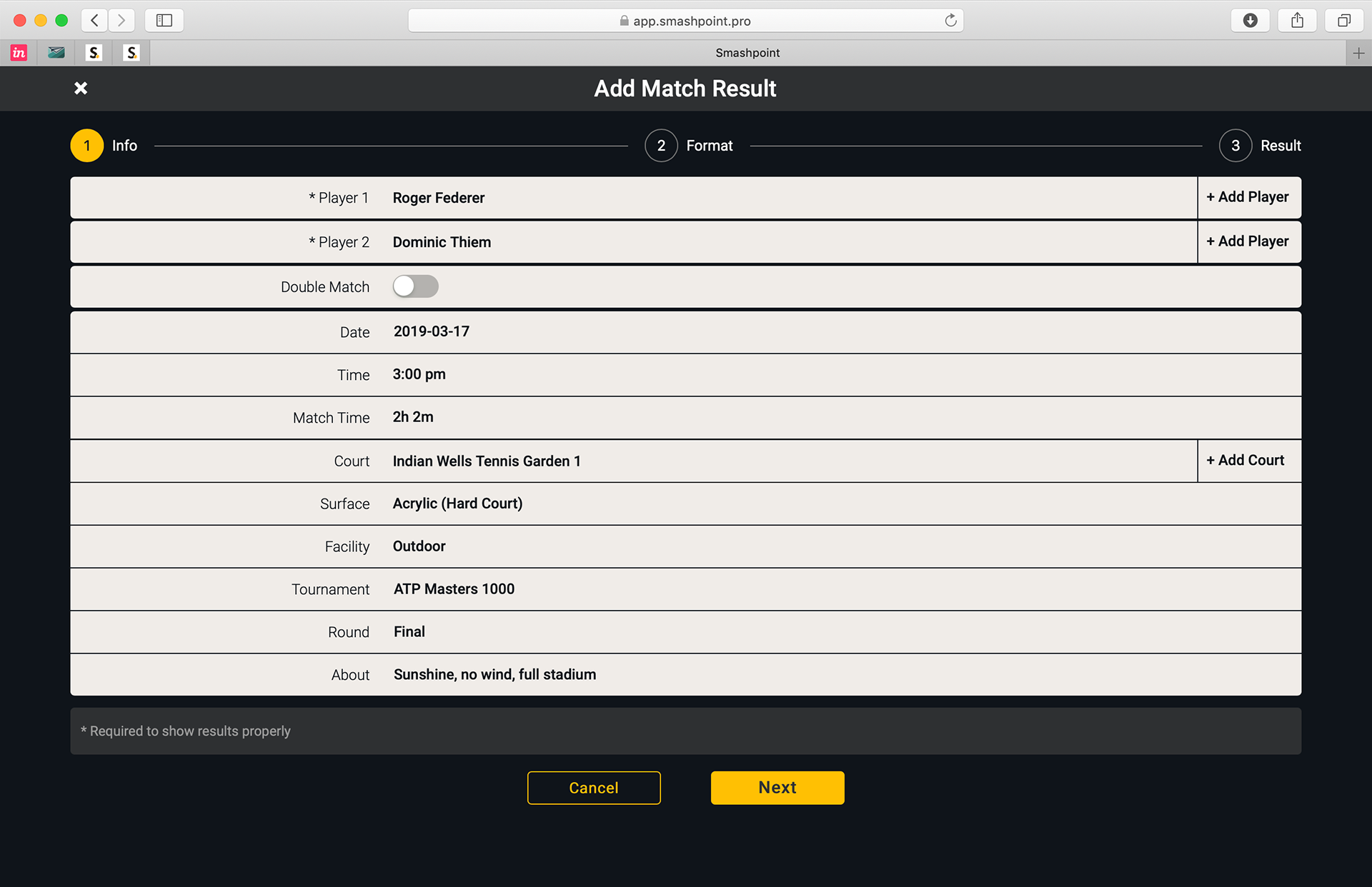 Add Match New Fields